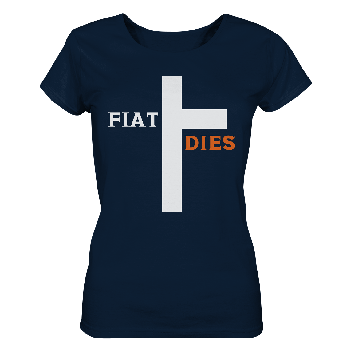 FIAT DIES (weiss / orange) - Ladies Collection - Ladies Organic Shirt