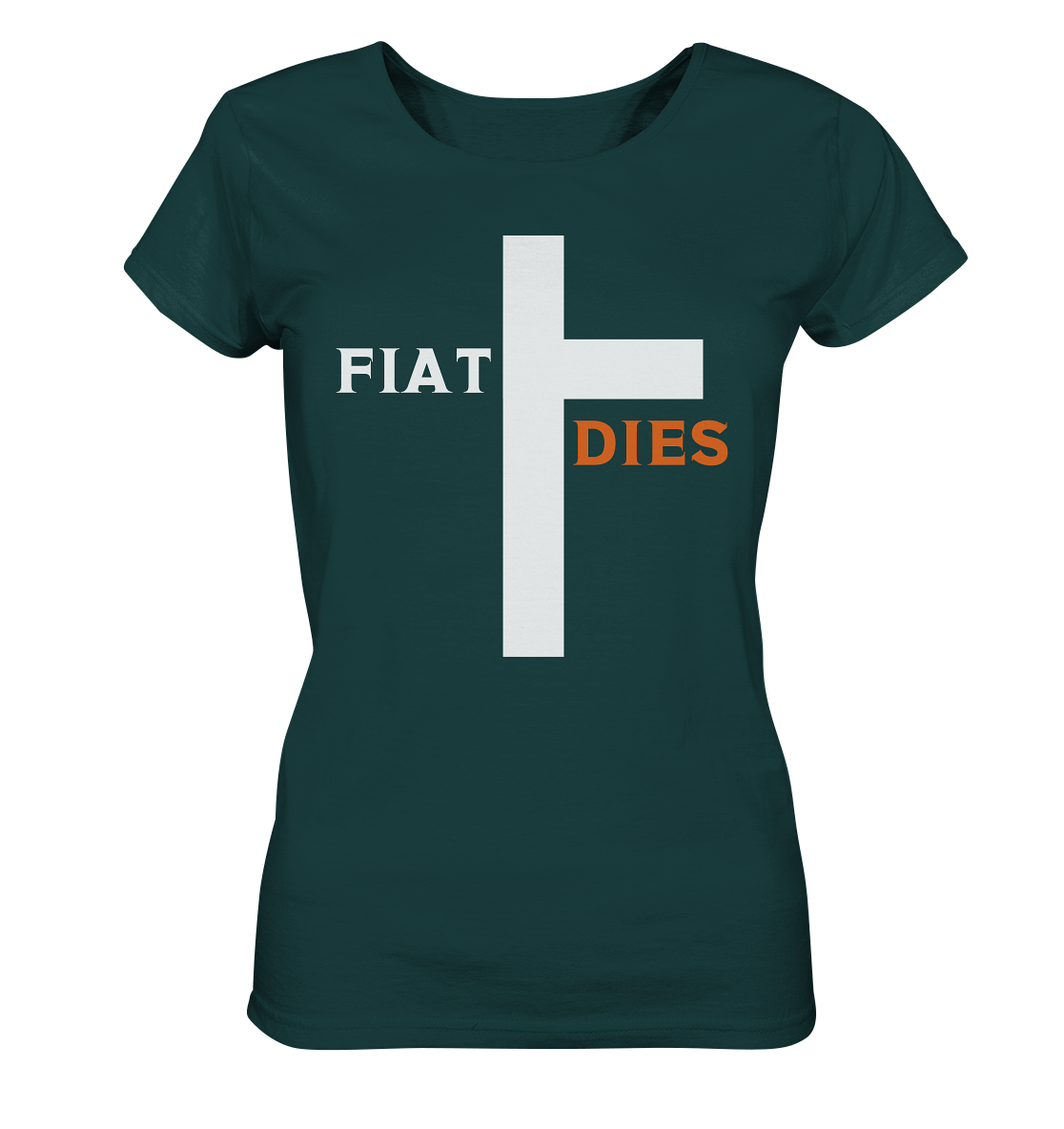 FIAT DIES (weiss / orange) - Ladies Collection - Ladies Organic Shirt