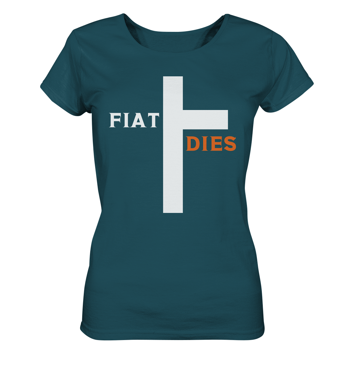 FIAT DIES (weiss / orange) - Ladies Collection - Ladies Organic Shirt