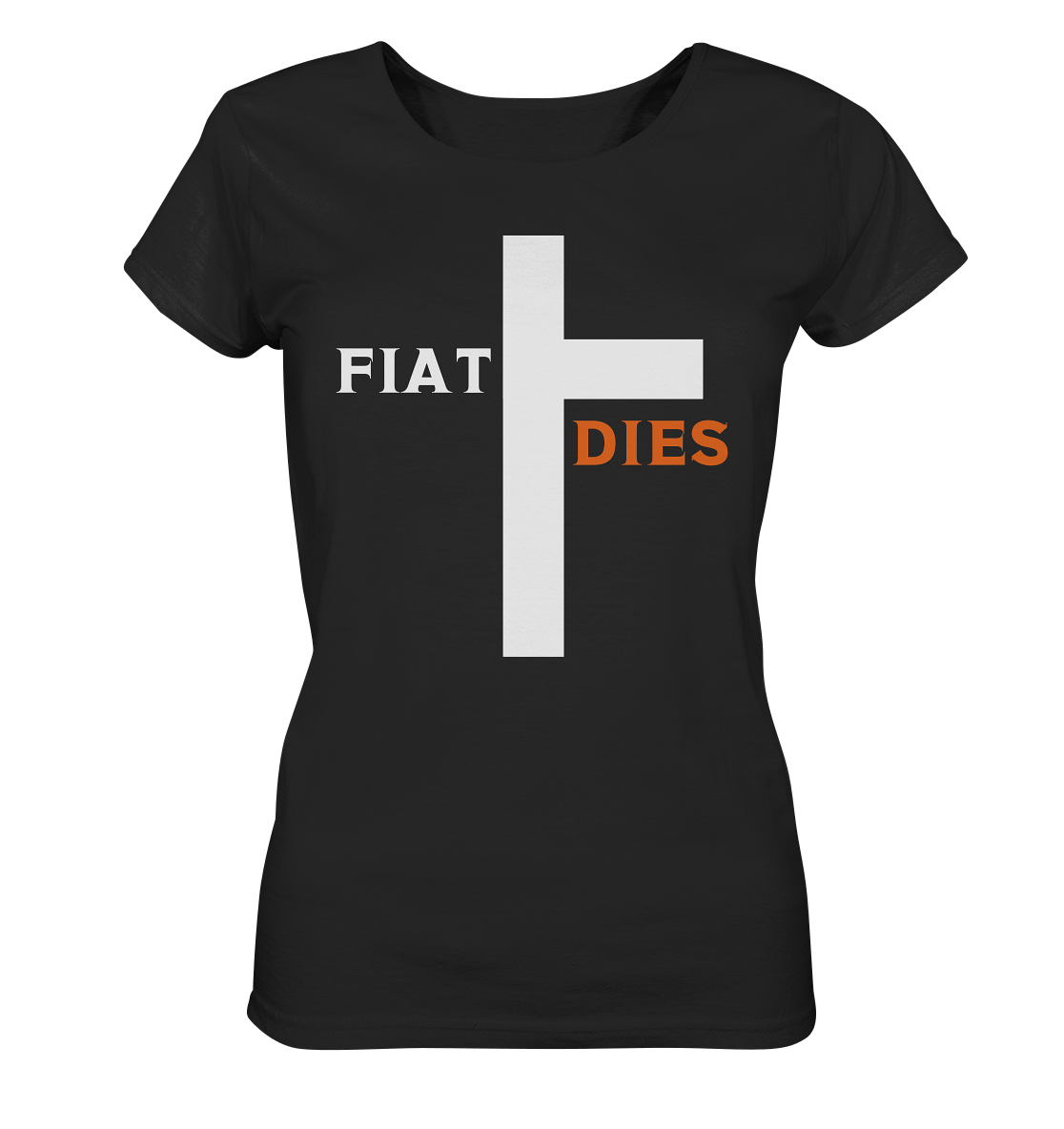 FIAT DIES (weiss / orange) - Ladies Collection - Ladies Organic Shirt