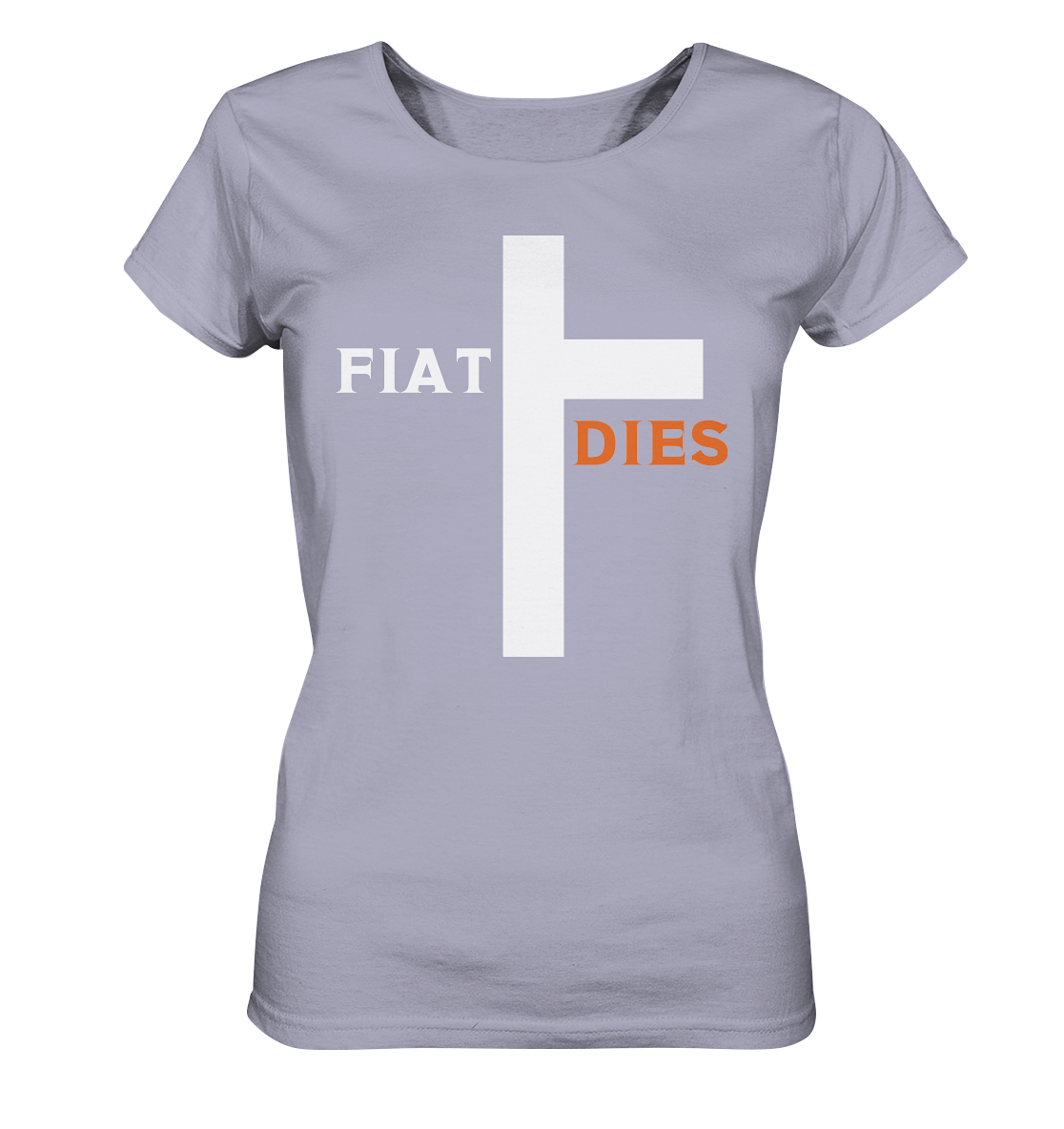 FIAT DIES (weiss / orange) - Ladies Collection - Ladies Organic Shirt