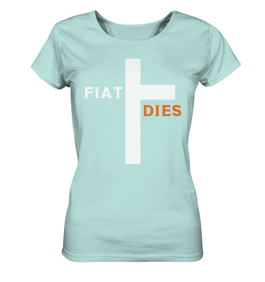 FIAT DIES (weiss / orange) - Ladies Collection - Ladies Organic Shirt