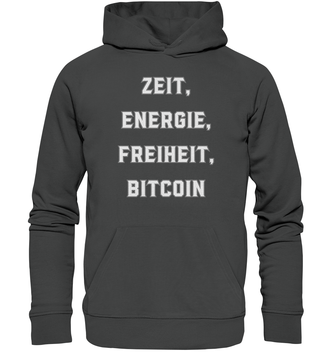 ZEIT, ENERGIE, FREIHEIT, BITCOIN - Organic Basic Hoodie