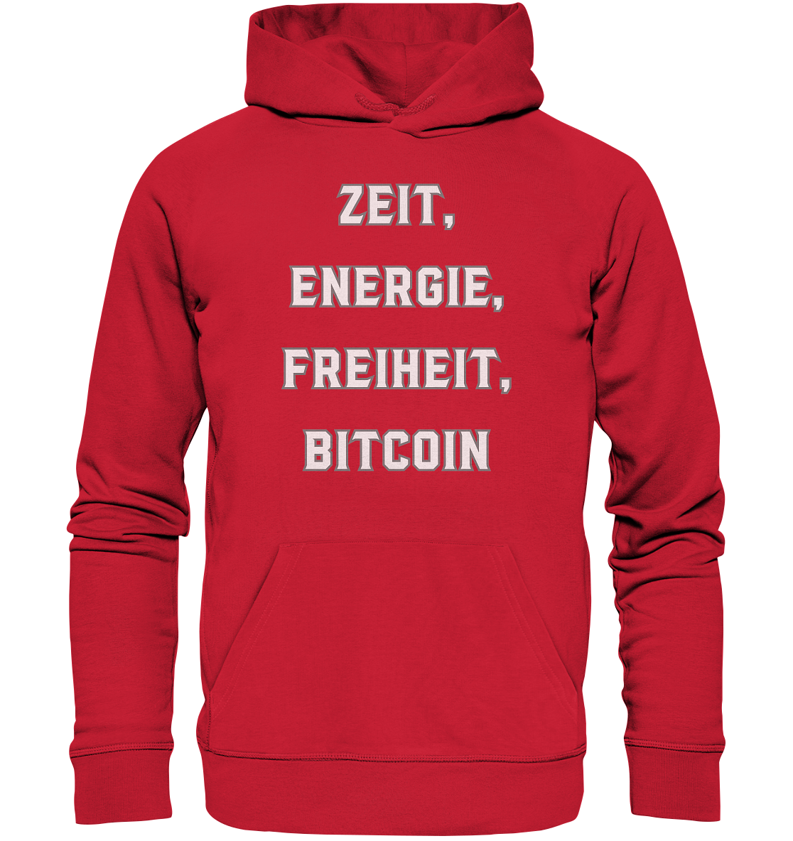ZEIT, ENERGIE, FREIHEIT, BITCOIN - Organic Basic Hoodie