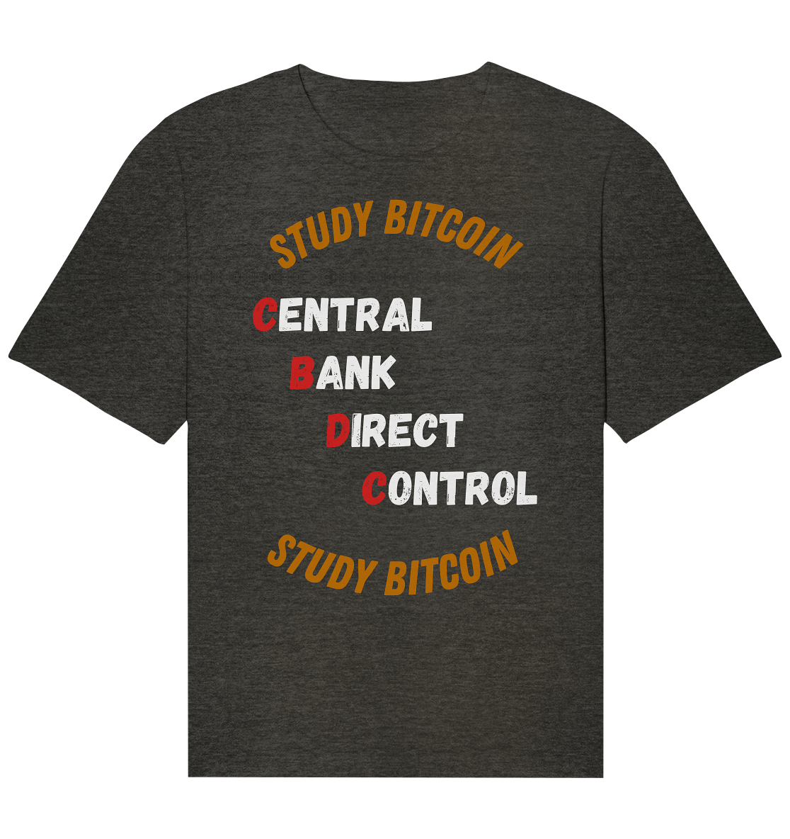 CENTRAL BANK DIRECT CONTROL - STUDY BITCOIN - Organic Relaxed Shirt