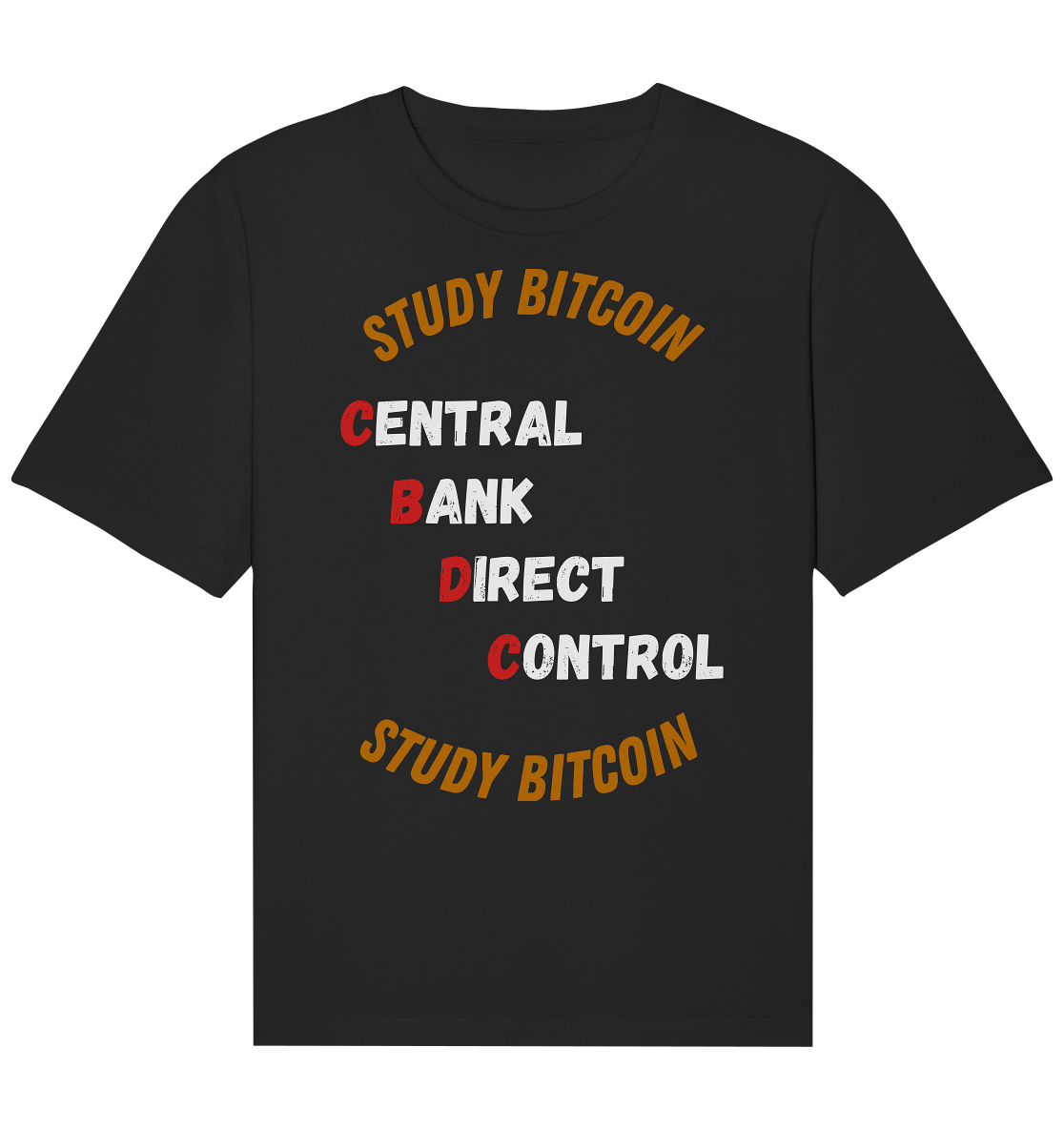 CENTRAL BANK DIRECT CONTROL - STUDY BITCOIN - Organic Relaxed Shirt