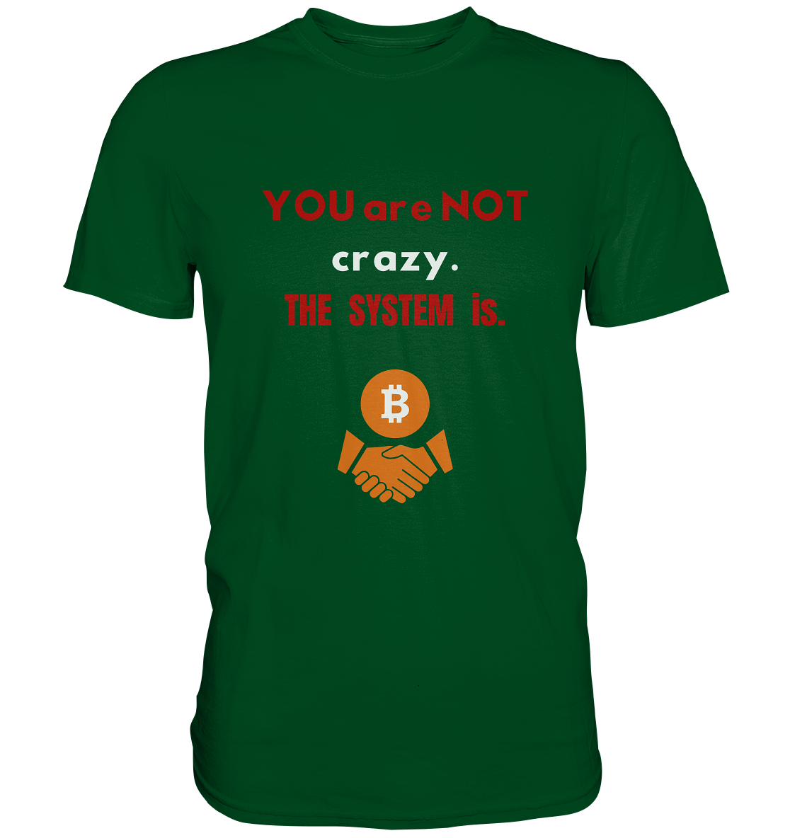 YOU are NOT crazy. THE SYSTEM is. - Premium Shirt