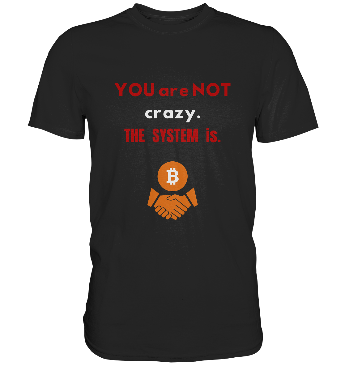 YOU are NOT crazy. THE SYSTEM is. - Premium Shirt