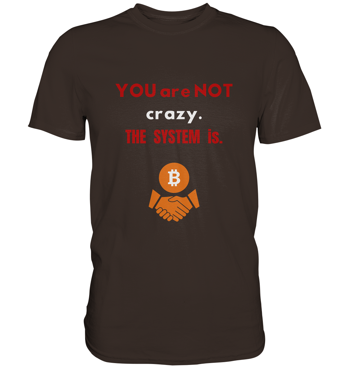 YOU are NOT crazy. THE SYSTEM is. - Premium Shirt