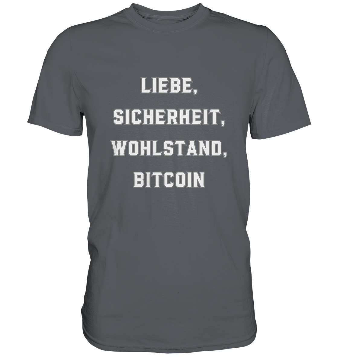 LIEBE, SICHERHEIT, WOHLSTAND, BITCOIN - Ladies Collection - Premium Shirt