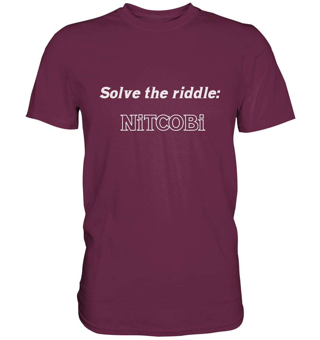 SOLVE THE RIDDLE - NiTCOBi (Ladies) - Premium Shirt