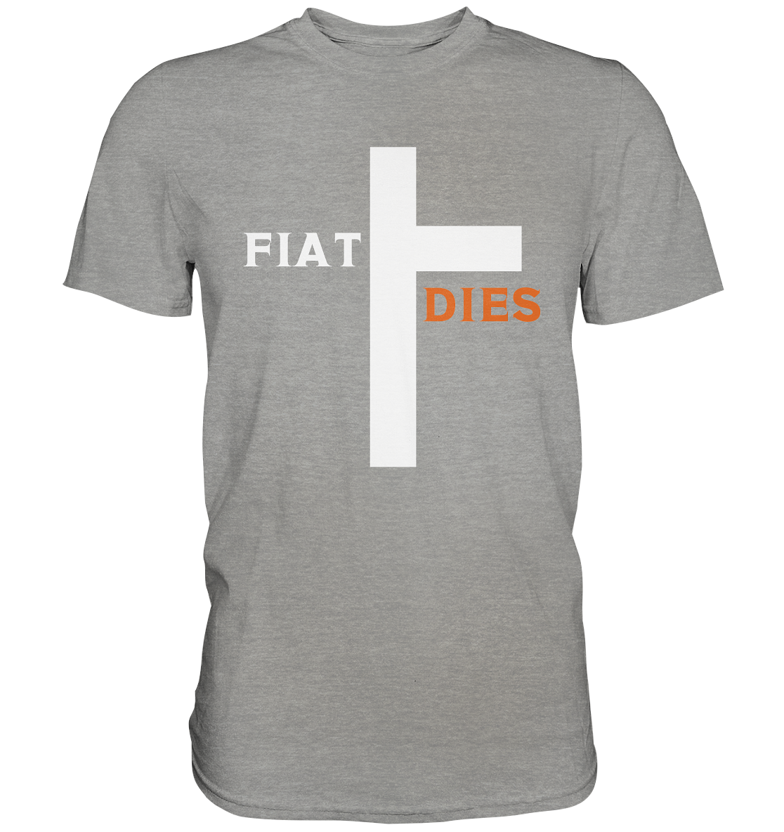 FIAT DIES (weiss / orange) - Ladies Collection - Premium Shirt