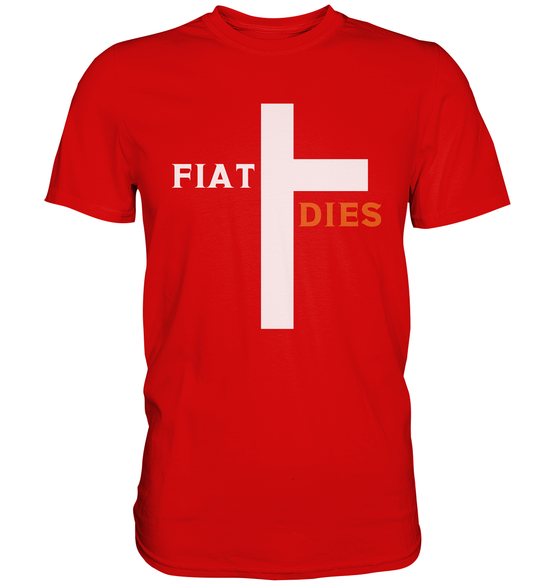 FIAT DIES (weiss / orange) - Ladies Collection - Premium Shirt