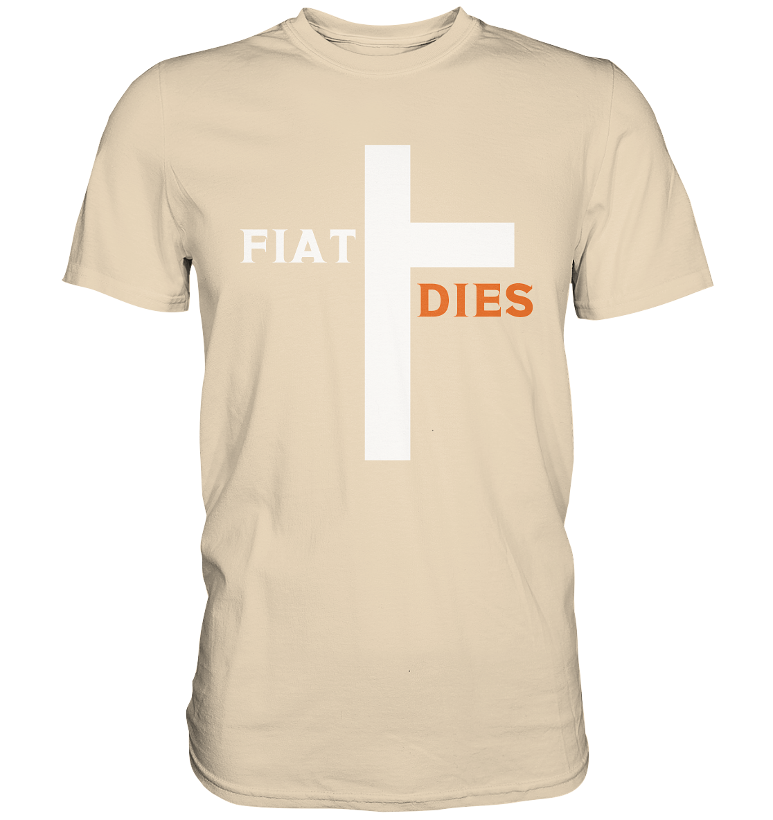 FIAT DIES (weiss / orange) - Ladies Collection - Premium Shirt