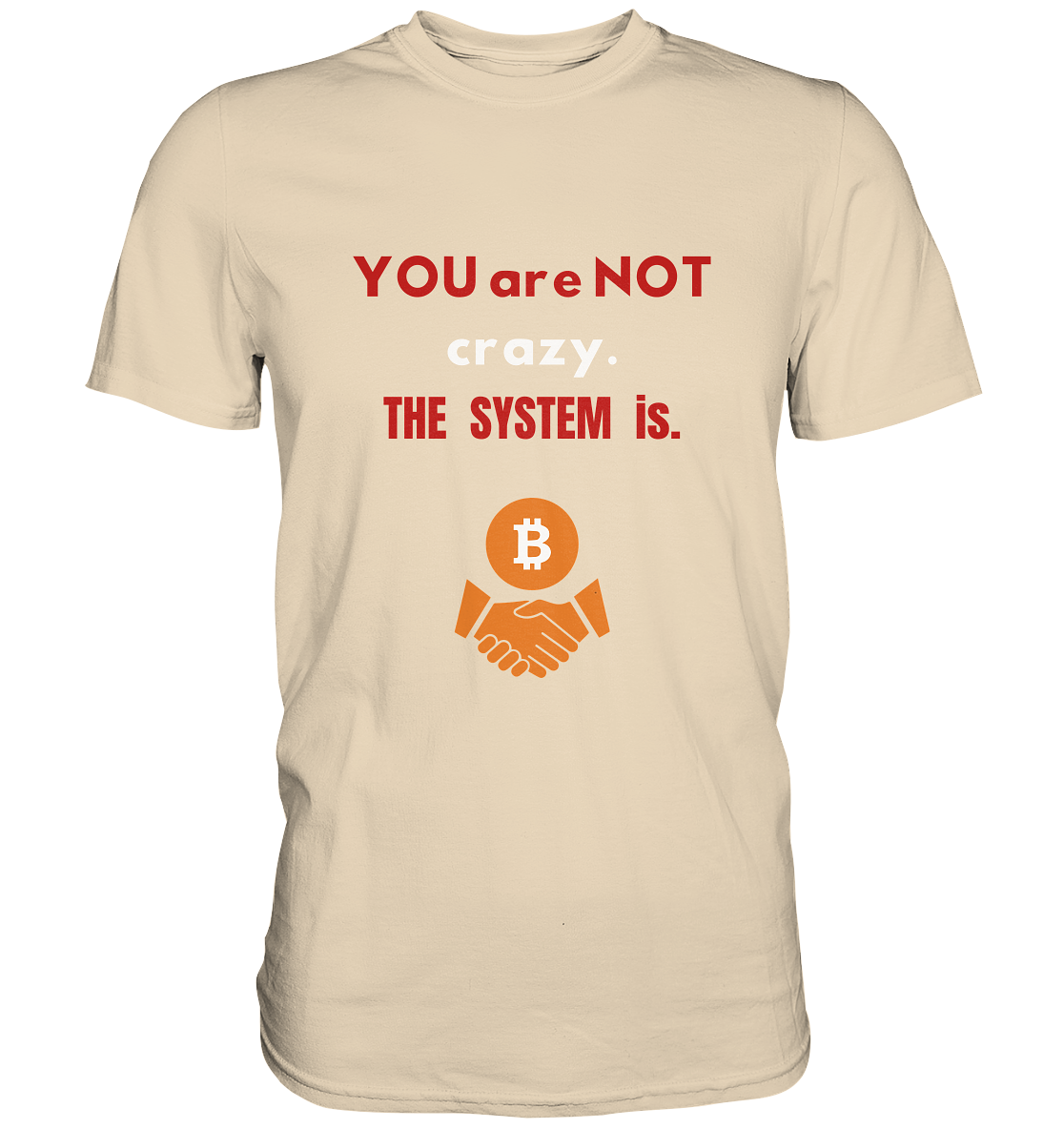 YOU are NOT crazy. THE SYSTEM is. - Premium Shirt