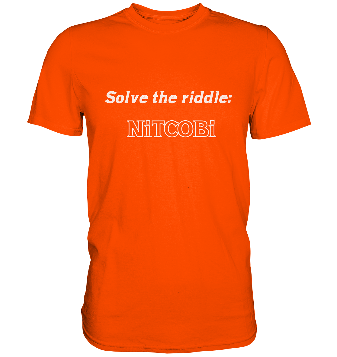 SOLVE THE RIDDLE - NiTCOBi (Ladies) - Premium Shirt