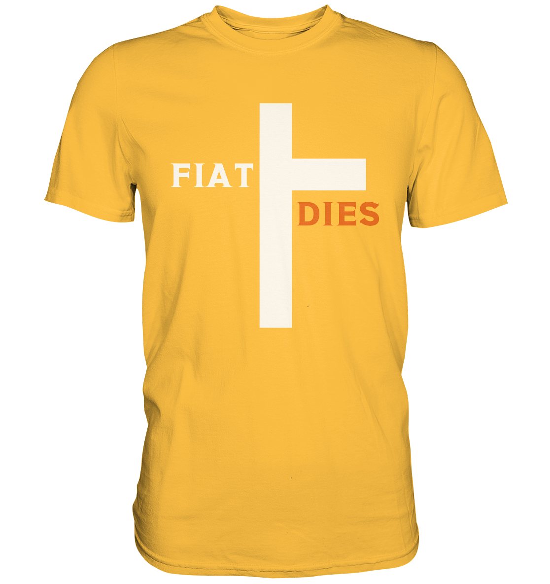 FIAT DIES (weiss / orange) - Ladies Collection - Premium Shirt