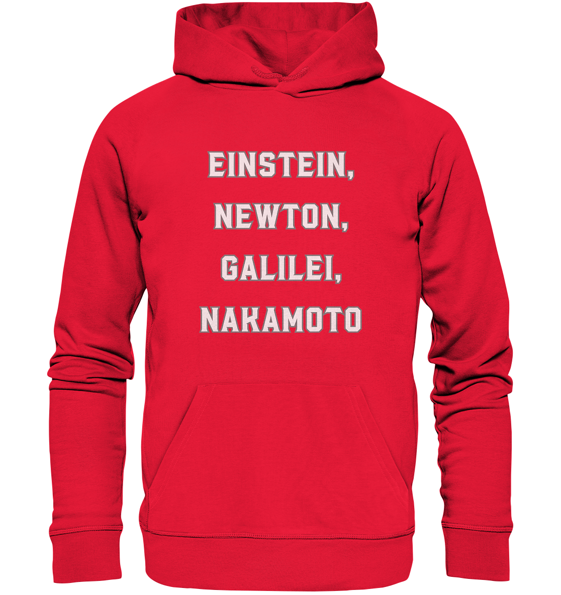 EINSTEIN, NEWTON, GALILEI, NAKAMOTO - Premium Unisex Hoodie