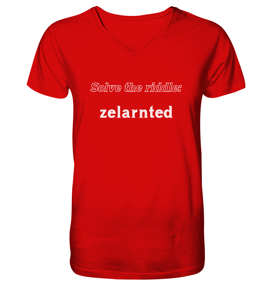 SOLVE THE RIDDLE - zelarnted - V-Neck Shirt