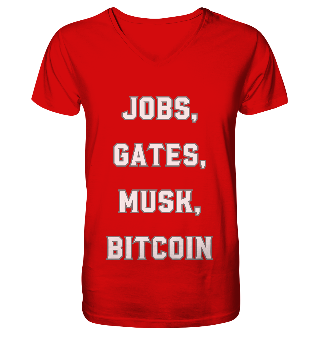 Steve Jobs, Bill Gates, Elon Musk, BITCOIN - V-Neck Shirt