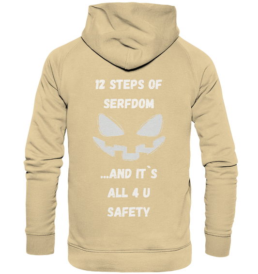 1st from 12 steps of serfdom - IT`S ALL 4 U SAFETY - RÜCKENDRUCK (men)  - Basic Unisex Hoodie