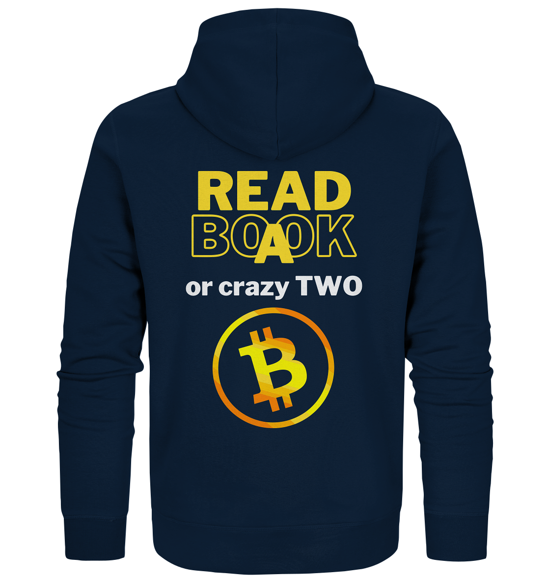 READ A BOOK or CRAZY TWO - Variante "Book" im Hintergrund - Organic Zipper