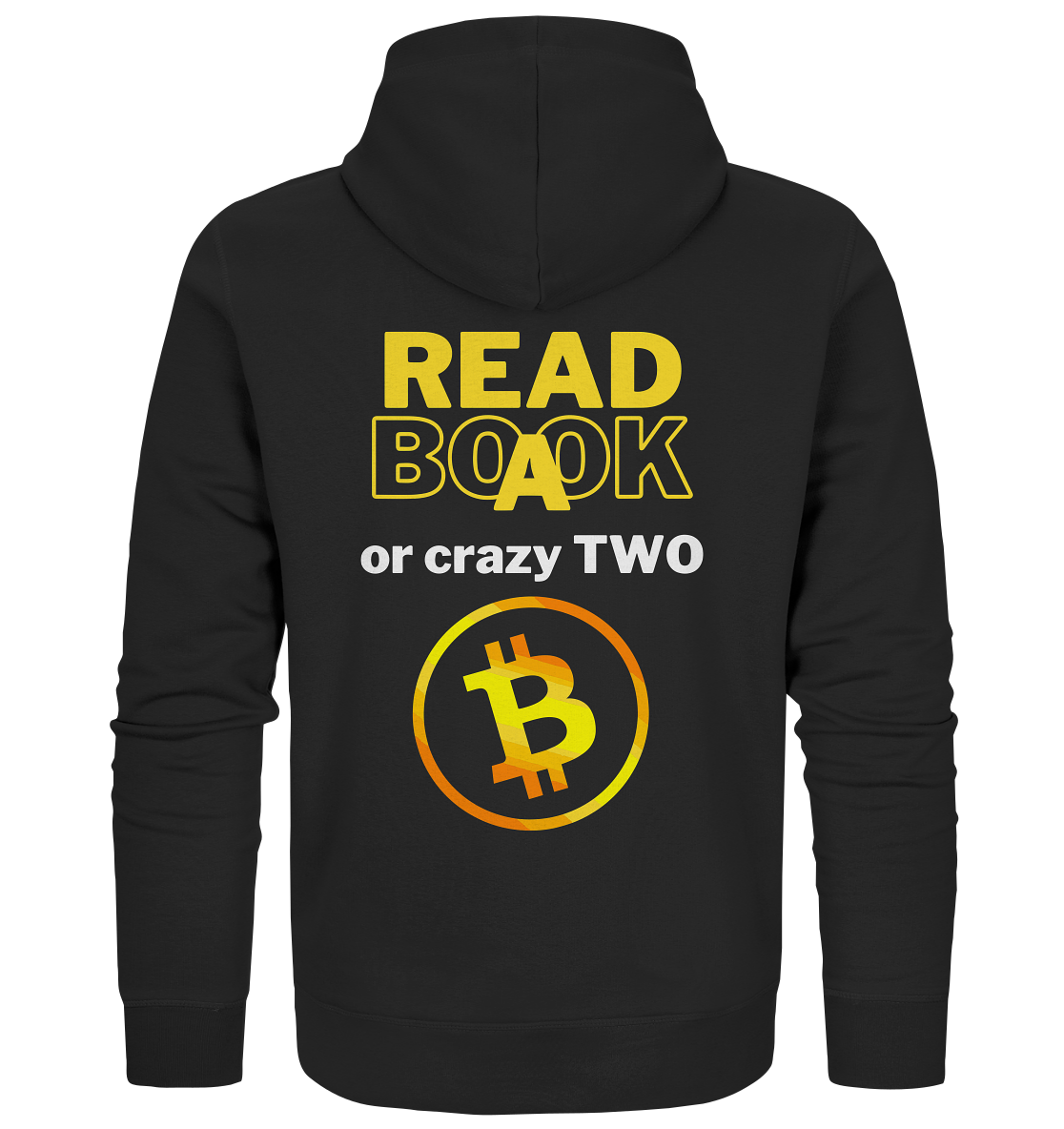 READ A BOOK or CRAZY TWO - Variante "Book" im Hintergrund - Organic Zipper