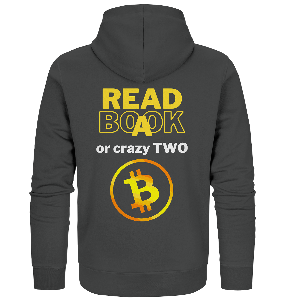 READ A BOOK or CRAZY TWO - Variante "Book" im Hintergrund - Organic Zipper