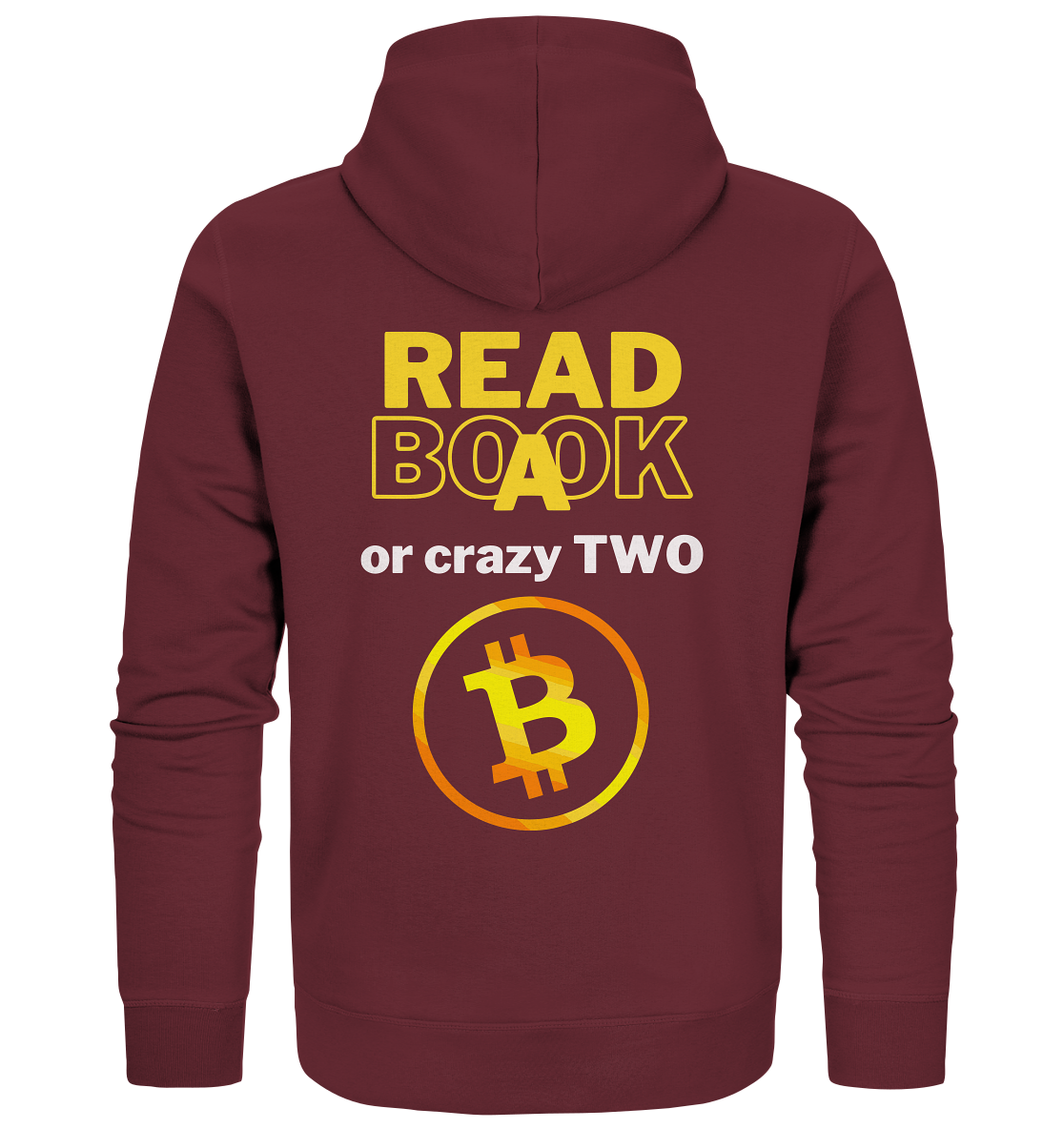 READ A BOOK or CRAZY TWO - Variante "Book" im Hintergrund - Organic Zipper