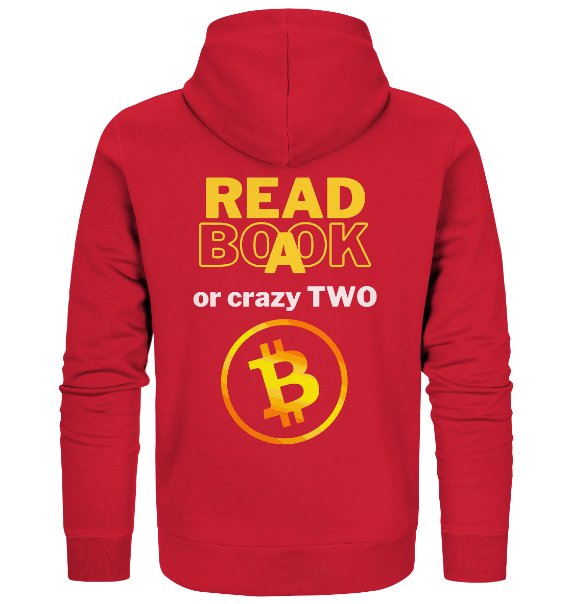 READ A BOOK or CRAZY TWO - Variante "Book" im Hintergrund - Organic Zipper