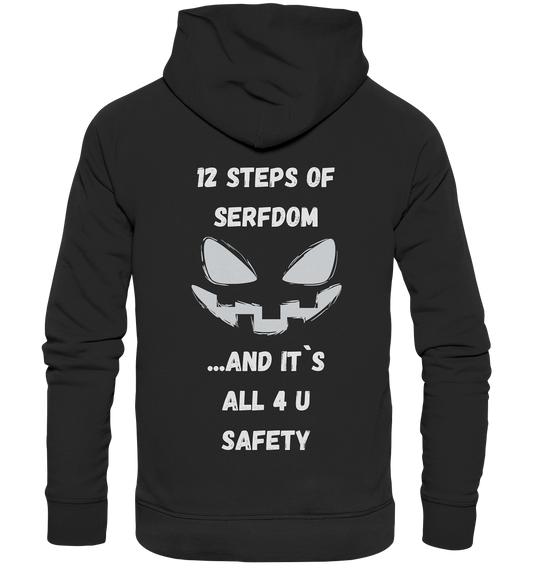 1st from 12 steps of serfdom - IT`S ALL 4 U SAFETY - RÜCKENDRUCK (men) - Premium Unisex Hoodie