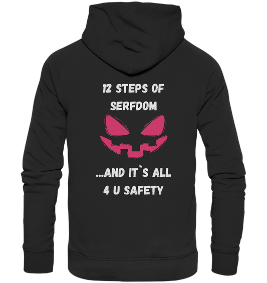 1st from 12 steps of serfdom - IT`S ALL 4 U SAFETY - RÜCKENDRUCK FARBIG (Herren, Men)  - Premium Unisex Hoodie