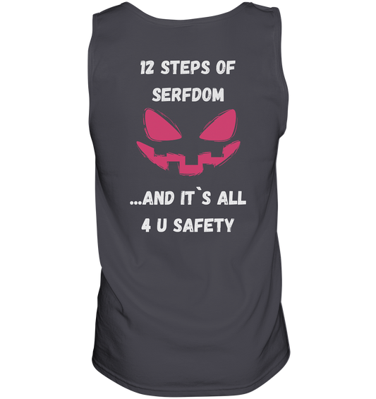 1st from 12 steps of serfdom - IT`S ALL 4 U SAFETY - RÜCKENDRUCK FARBIG (Herren, Men)  - Tank-Top