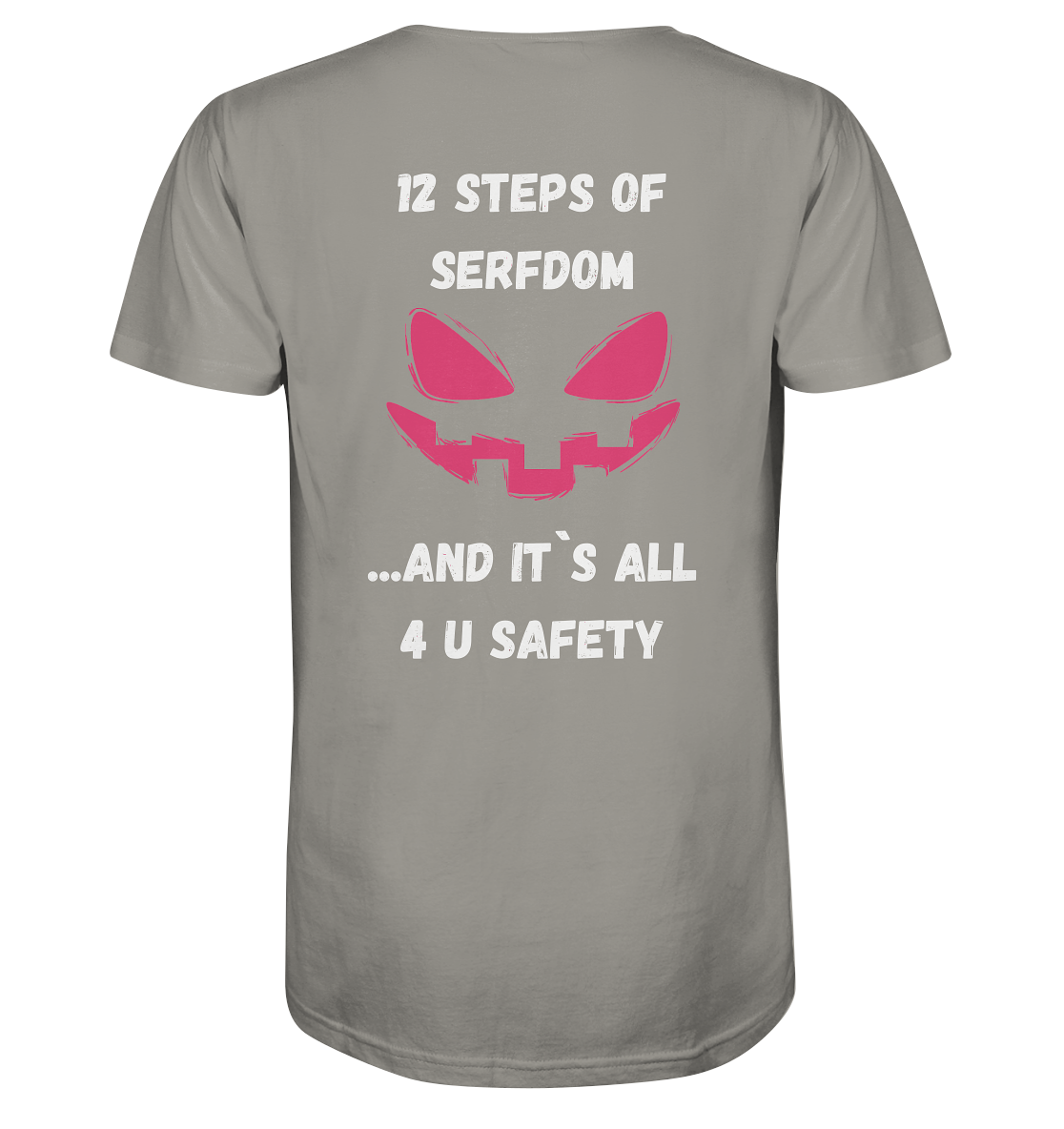 1st from 12 steps of serfdom - IT`S ALL 4 U SAFETY - RÜCKENDRUCK FARBIG (Herren, Men)  - V-Neck Shirt