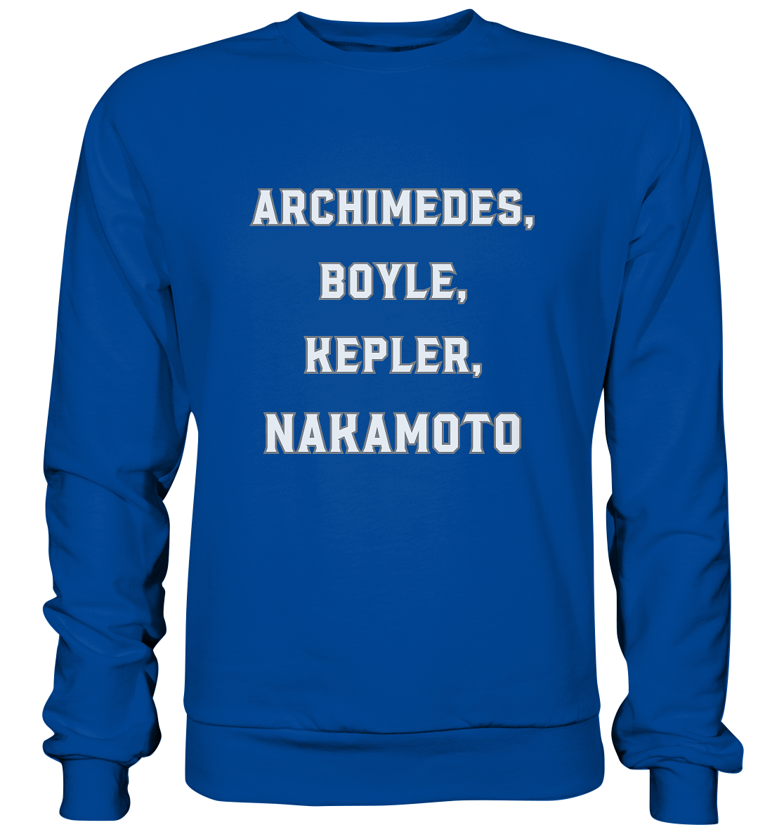 ARCHIMEDES, BOYLE, KEPLER, NAKAMOTO - Basic Sweatshirt