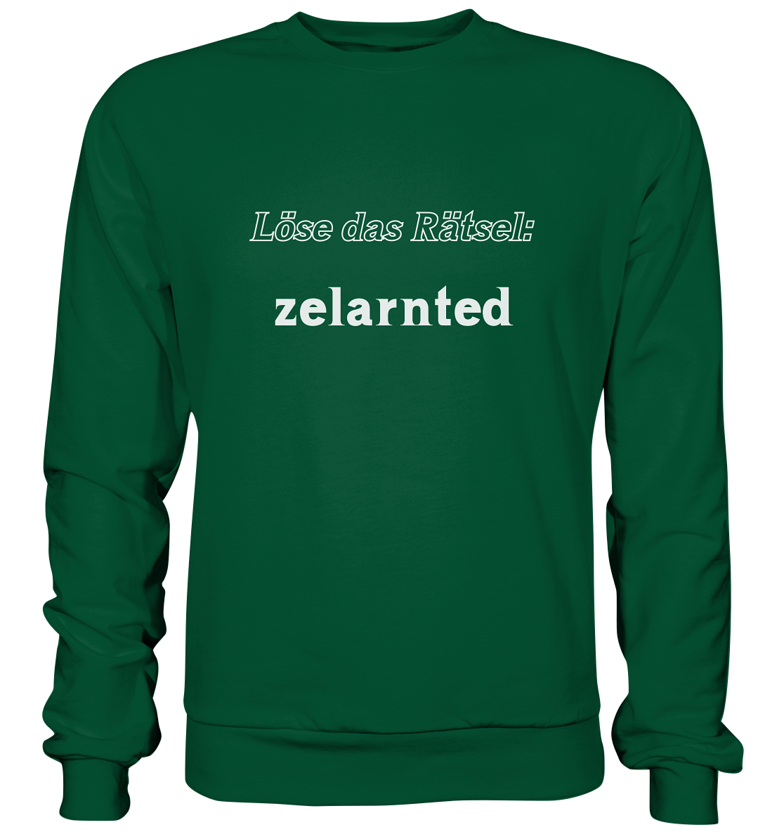 Löse das Rätsel - zelarnted - Basic Sweatshirt