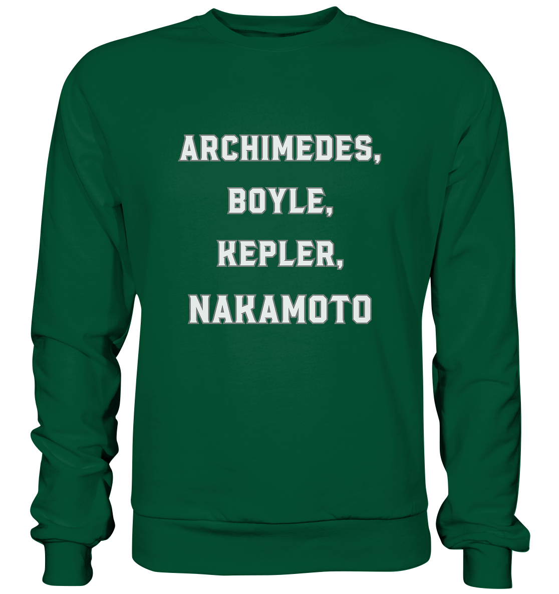 ARCHIMEDES, BOYLE, KEPLER, NAKAMOTO - Basic Sweatshirt