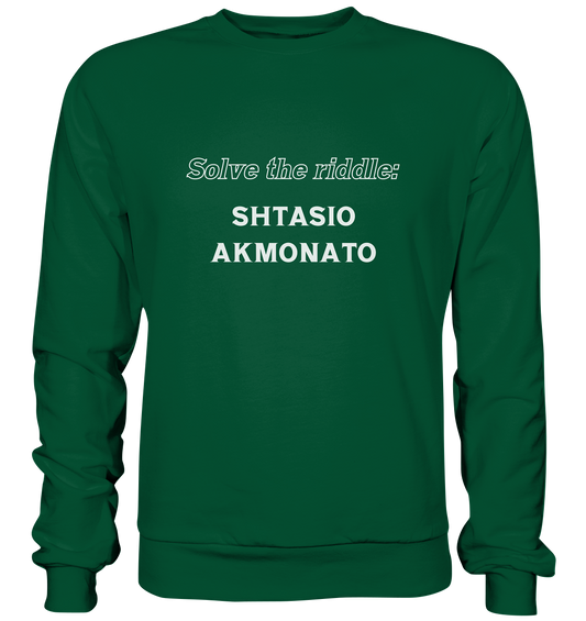 SOLVE THE RIDDLE - SHTASIO AKMONATO - Basic Sweatshirt