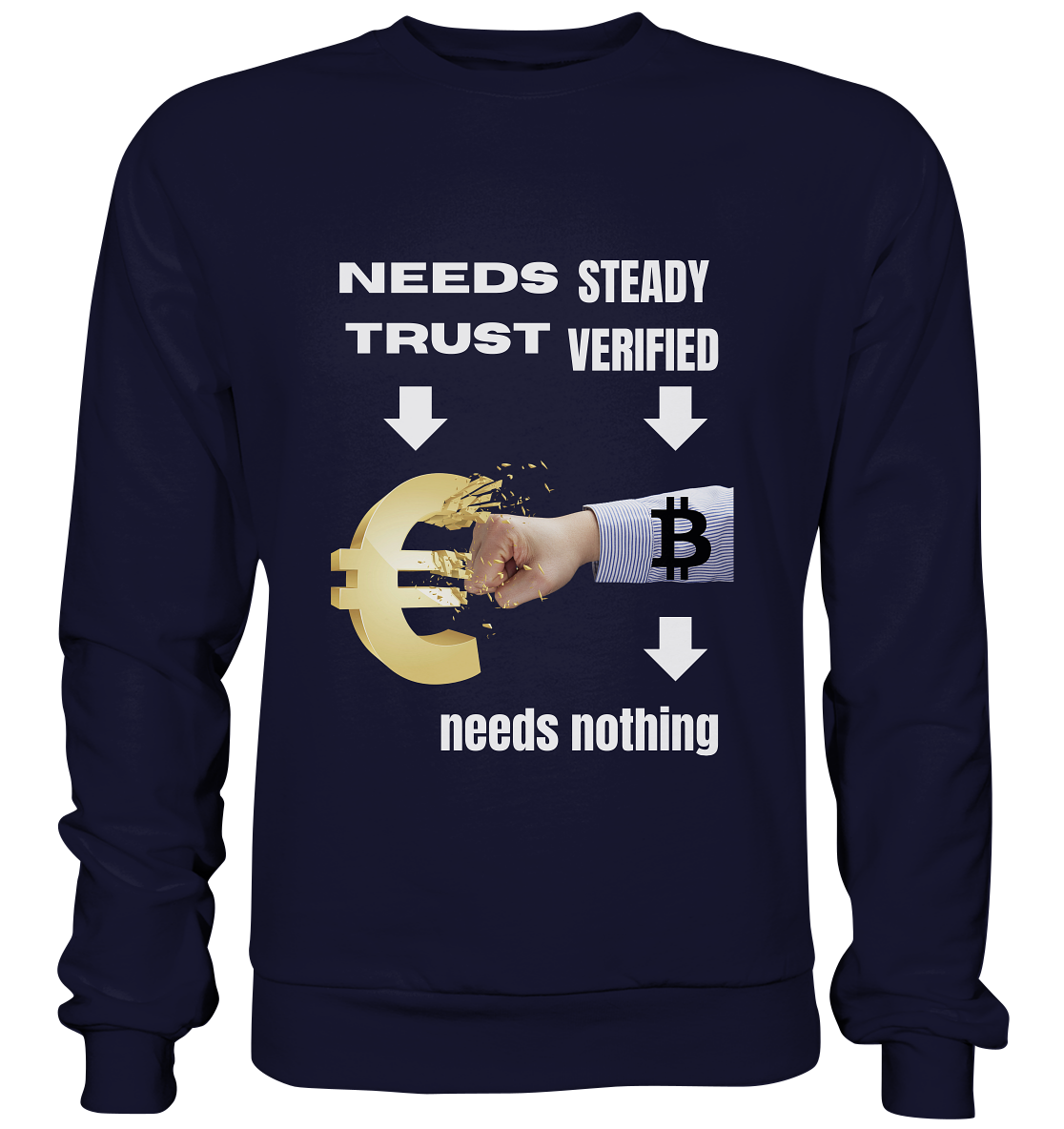 Needs TRUST / Needs NOTHING - Basic Sweatshirt