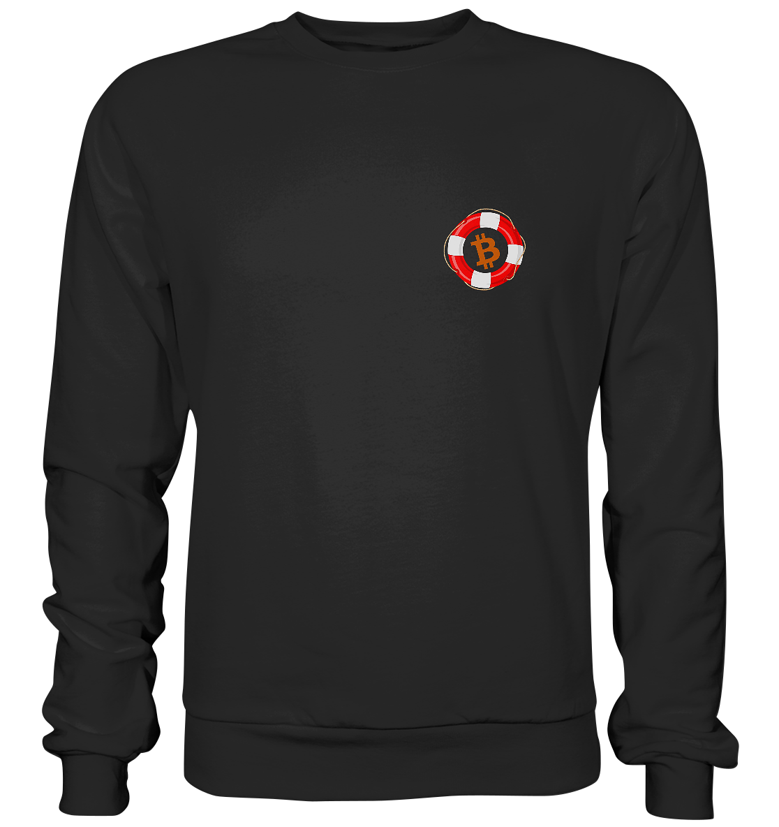 Minimalistisch Rettungsring Bitcoin - Basic Sweatshirt