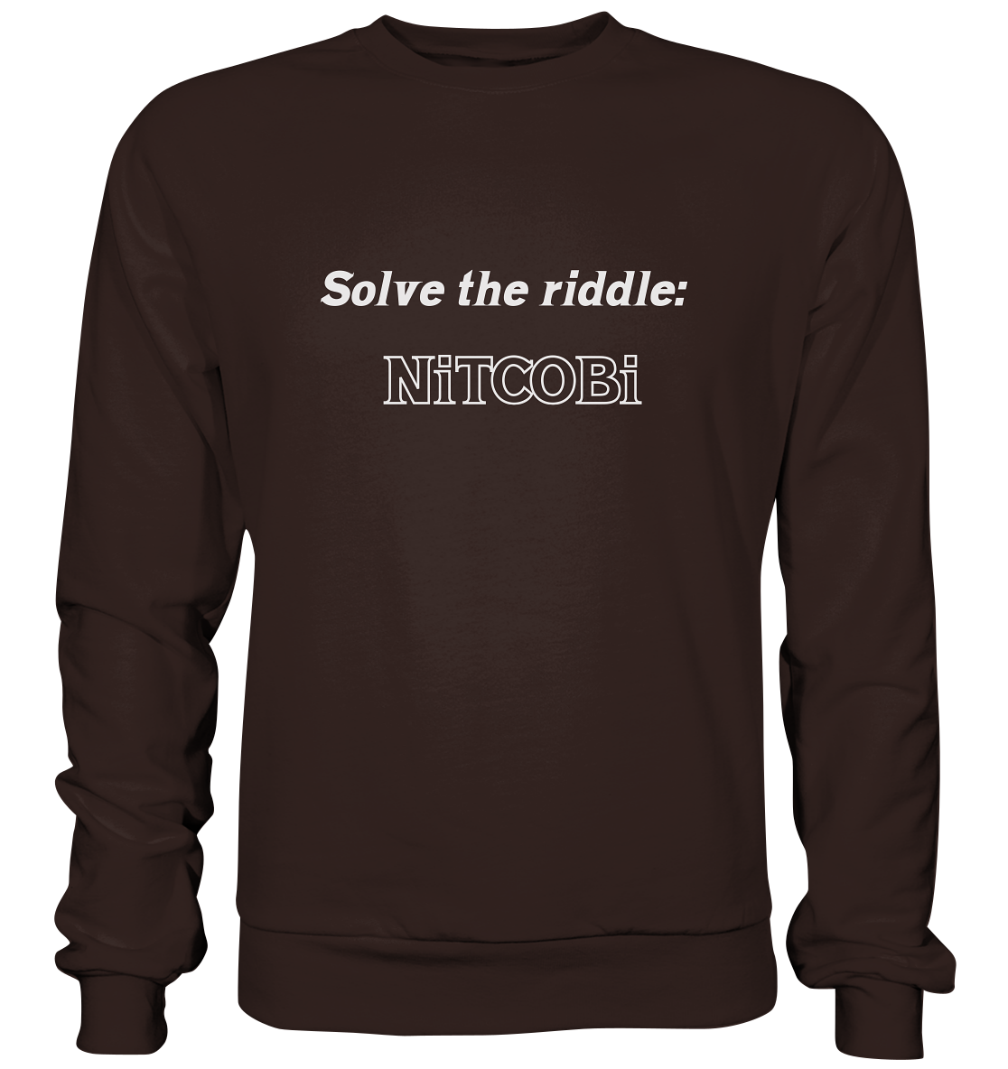 SOLVE THE RIDDLE - NiTCOBi - Basic Sweatshirt