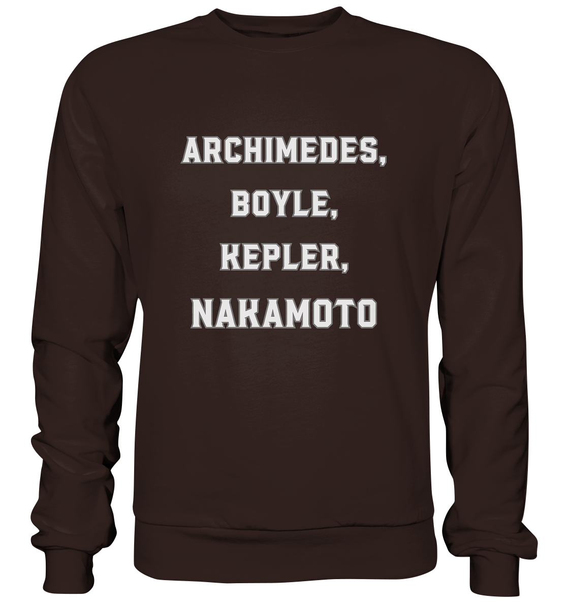 ARCHIMEDES, BOYLE, KEPLER, NAKAMOTO - Basic Sweatshirt