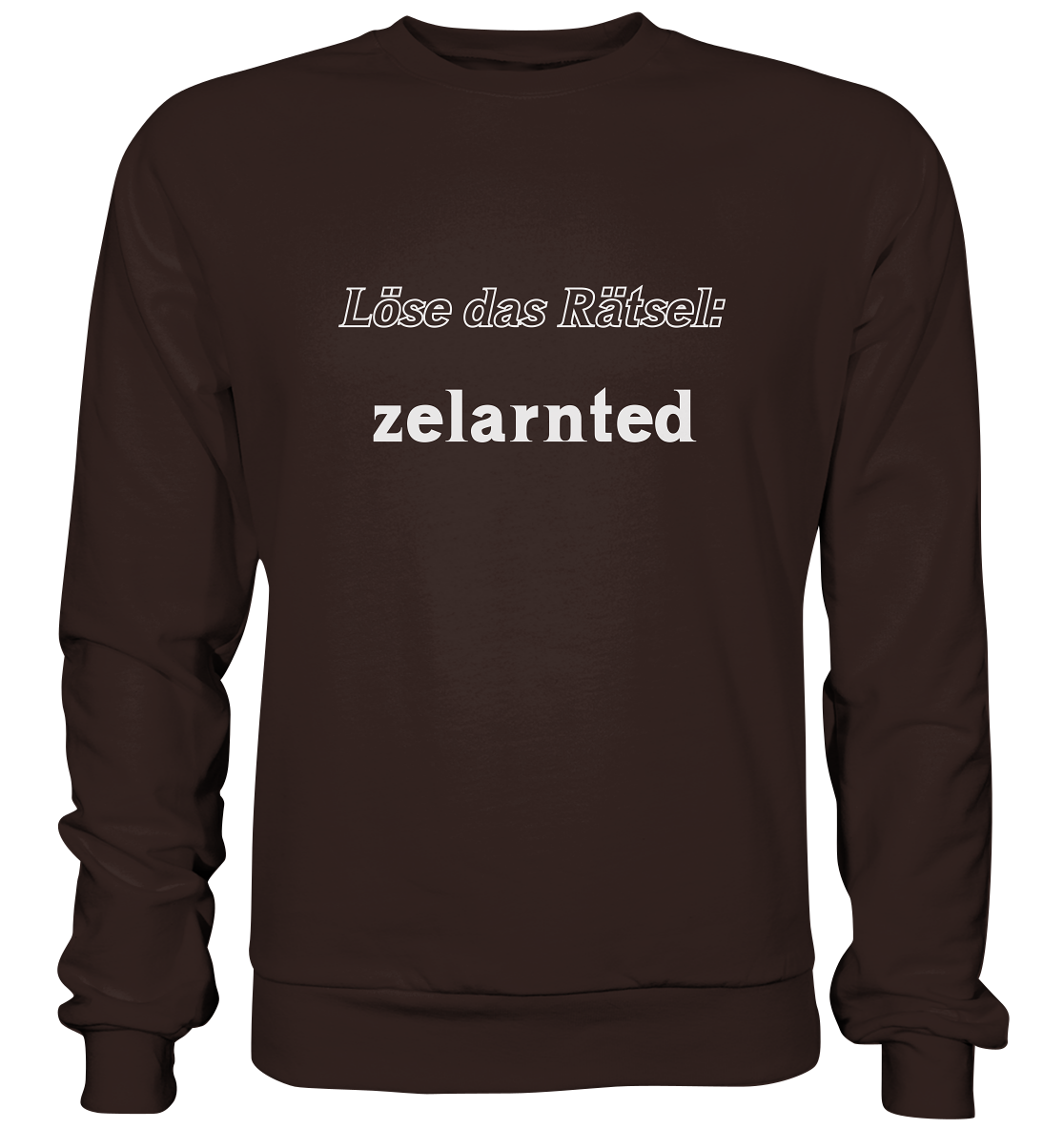 Löse das Rätsel - zelarnted - Basic Sweatshirt