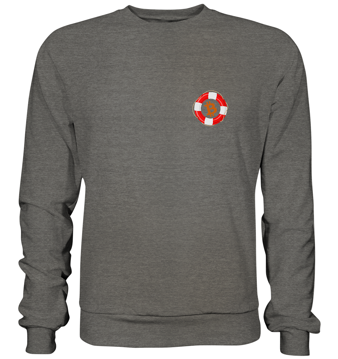 Minimalistisch Rettungsring Bitcoin - Basic Sweatshirt