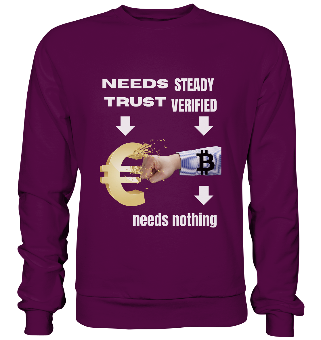 Needs TRUST / Needs NOTHING - Basic Sweatshirt