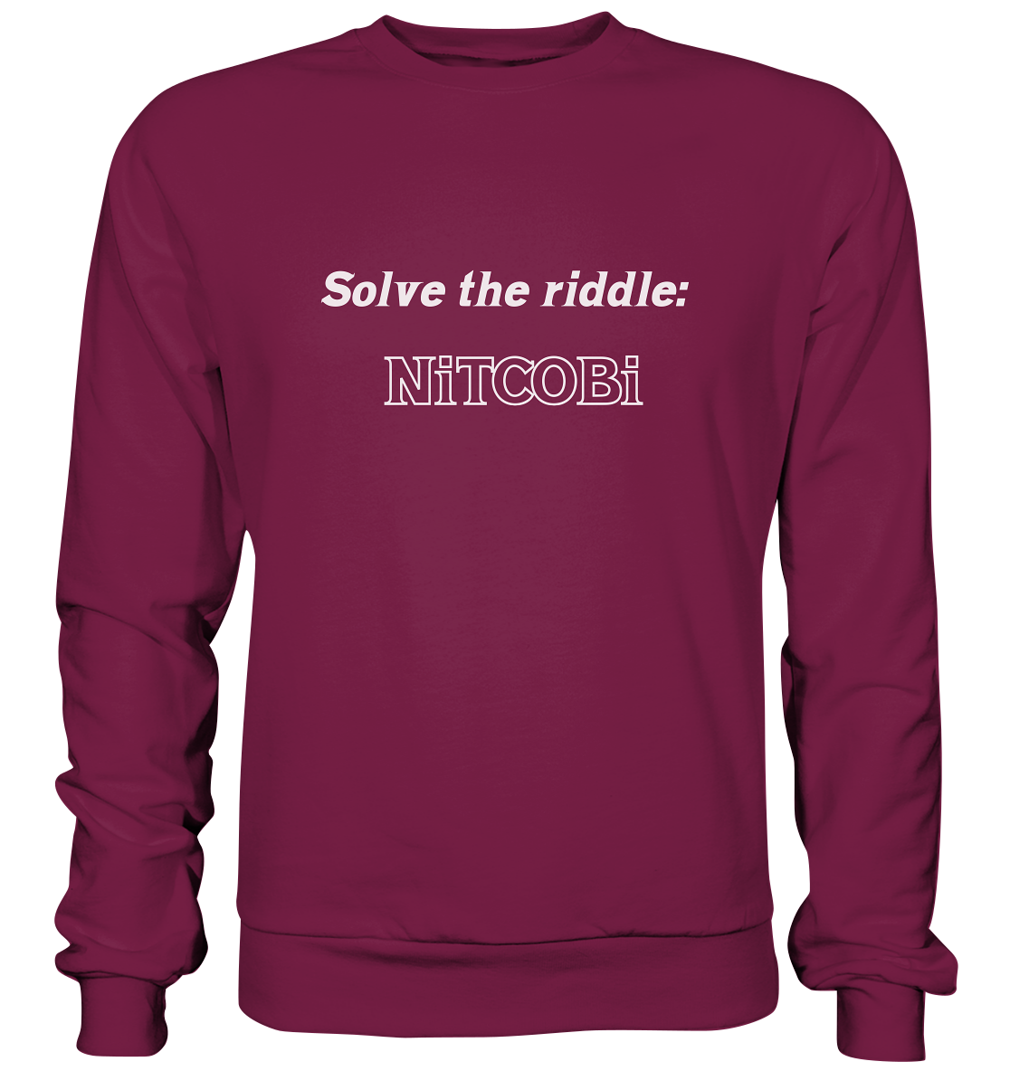 SOLVE THE RIDDLE - NiTCOBi - Basic Sweatshirt