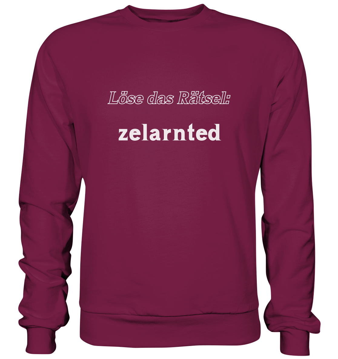 Löse das Rätsel - zelarnted - Basic Sweatshirt