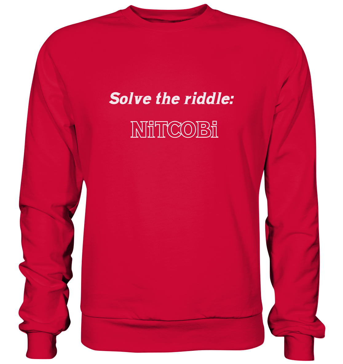 SOLVE THE RIDDLE - NiTCOBi - Basic Sweatshirt