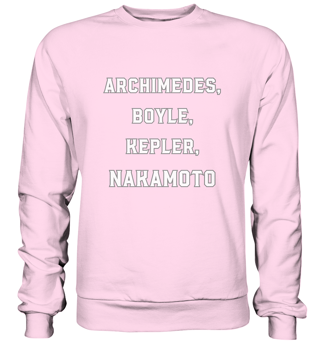 ARCHIMEDES, BOYLE, KEPLER, NAKAMOTO - Basic Sweatshirt