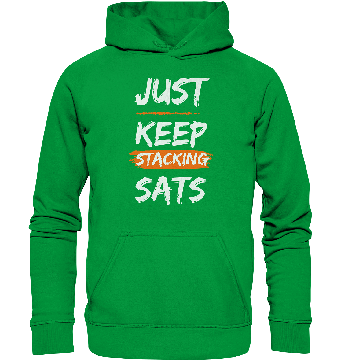 JUST KEEP STACKING SATS - LADIES COLLECTION 21% automat. Rabatt bis zum Halving 2024   - Basic Unisex Hoodie